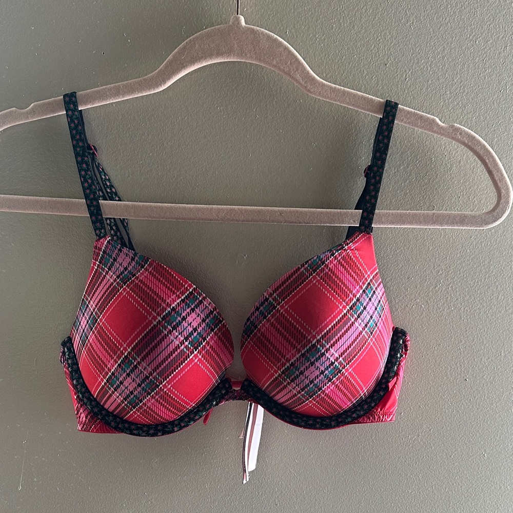 Victorias‎ Secret Plaid Push Up Bra | 34C